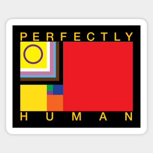 Perfectly Human - Progress Pride Flag Sticker